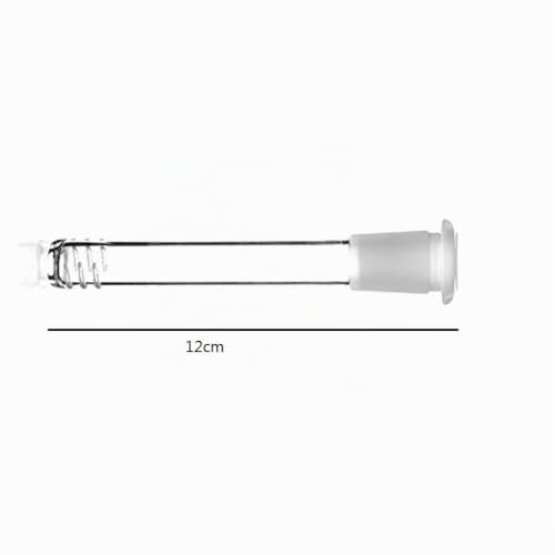 RORA Lot de 2 adaptateurs diffuseurs en verre 12 cm de long pour tuyaux d'eau en verre – vue 2