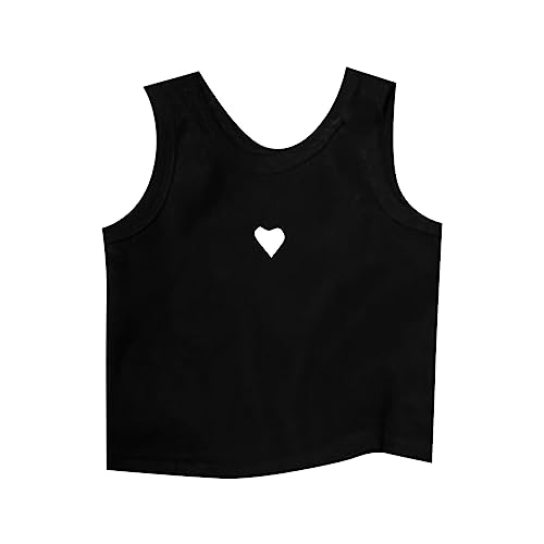 Tops cropped para crianças e meninas regata de dança com costas nadador regata cropped sem manga esp