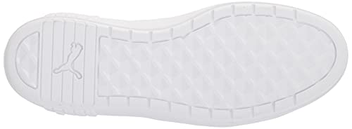 PUMA Puma Women's Smash Platform V2 Sneaker, L Snake White-White-Silver, 10