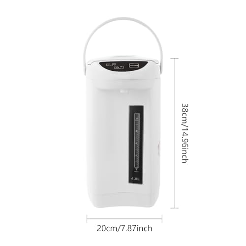 Hervidor Eléctrico 4L Acero Inoxidable 304 Blanco miniatura 2