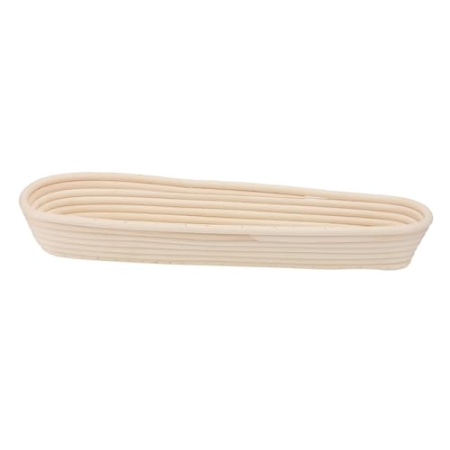 TOBBOMEY Cesta Fermentación para Pan de Ratán Natural Molde Ligero Resistente para Hornear Masa Panadería y Hogar