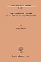 Moglichkeiten Und Probleme Der Fiskalpolitischen Effizienzkontrolle 3428033302 Book Cover