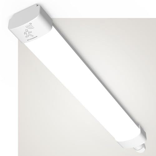 ANTENLICHT LED Feuchtraumleuchte mit Bewegungsmelder 60CM 18W 2000Lumen in...
