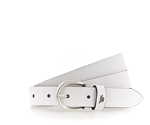 Ceinture Mustang blanche femme W85 accessoire idéal pour illuminer une robe d'été