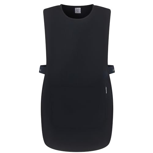 PALLTEX Ampato Überwurfschürze Damen Herren – Kittelschürze mit Taschen, verstellbar, Berufsschürze für Arbeit, Gastronomie, Reinigung, Friseur...