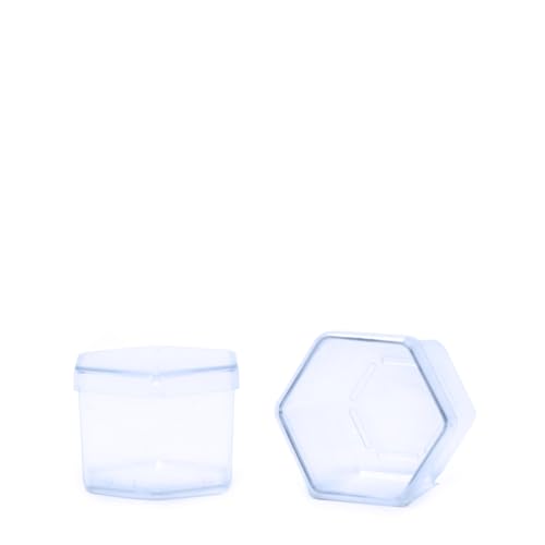 50 Caixinhas De Acrilico Sextavada Lembrancinha Festa