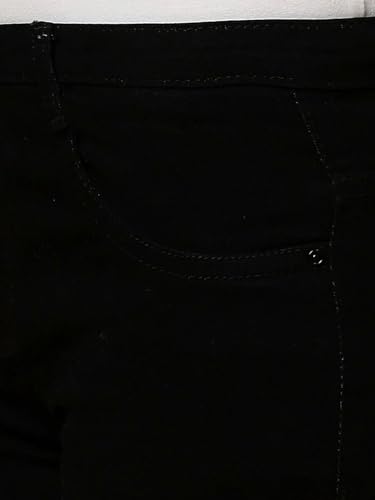 Image of TWGE - Women's Mid Rise Skinny Fit Jeans - Single Button, Stretchable Denim Pants - Ankle Length - Stylish Casual Wear Pack of 1
