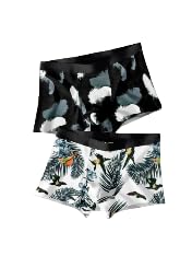 Combo of 2 Trunks for Men Ultra Soft and Durable Micro Modal Fabric Printed Multi-Colored-image-10