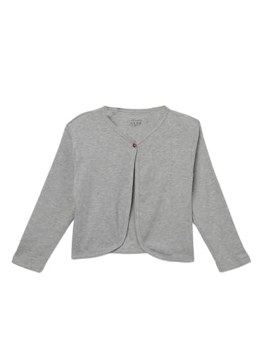 Image of KRYPTIC Kids Girls Regular Length Cotton Shrug - Pack of 2 Soft, Lightweight Open-Front Layers for Stylish Everyday Wear and Casual Outfits.