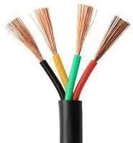 Litost® Pvc Multicore Flexible Copper Wire & Cable Size 2.5 MM x 4 Core With (ISI MARK) For Home, Domestic & Industrial Electrical Use Length - (15 Meter)