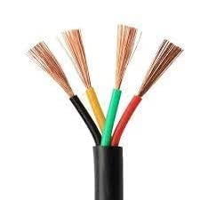 Pvc Multicore Flexible Copper Wire & Cable Size 2.5 MM x 4 Core With (ISI MARK) For Home, Domestic & Industrial Electrical Use Length - (15 Meter)