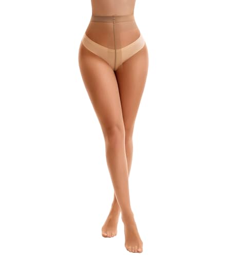 Image of 40D Ultra-Thin Women Sheer Tights Transparent Stockings for Women Control Top Pantyhose