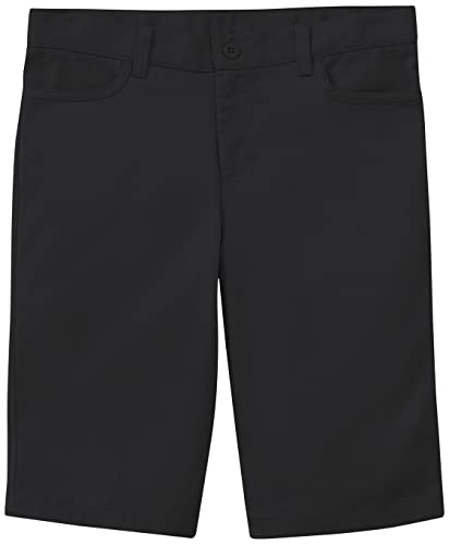 Classroom School Uniforms Girls' Big Plus Size Adj. Matchstick Narrow Leg Short, Black, 12h