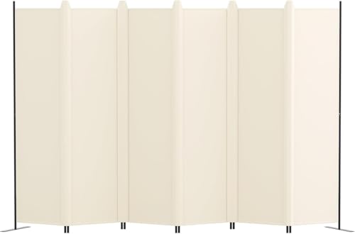 La Mejor Recopilación de Biombos que puedes comprar esta semana. 44 LUCKUP Biombo Separador de Espacios de 6 Paneles Plegable - Mampara Divisoria Portátil 305x183 cm - Separador de Ambientes para Oficina y Hogar con Privacidad Total Beige