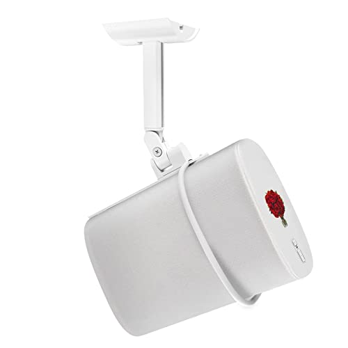 Accroche murale pour Sonos Play 1 blanc pivotante pour éliminer la poussière et le désordre