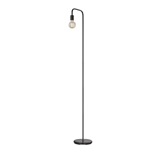 Holden 70" Floor Lamp, Black, Satin Finish, In-Line On/Off Foot Switch,12937