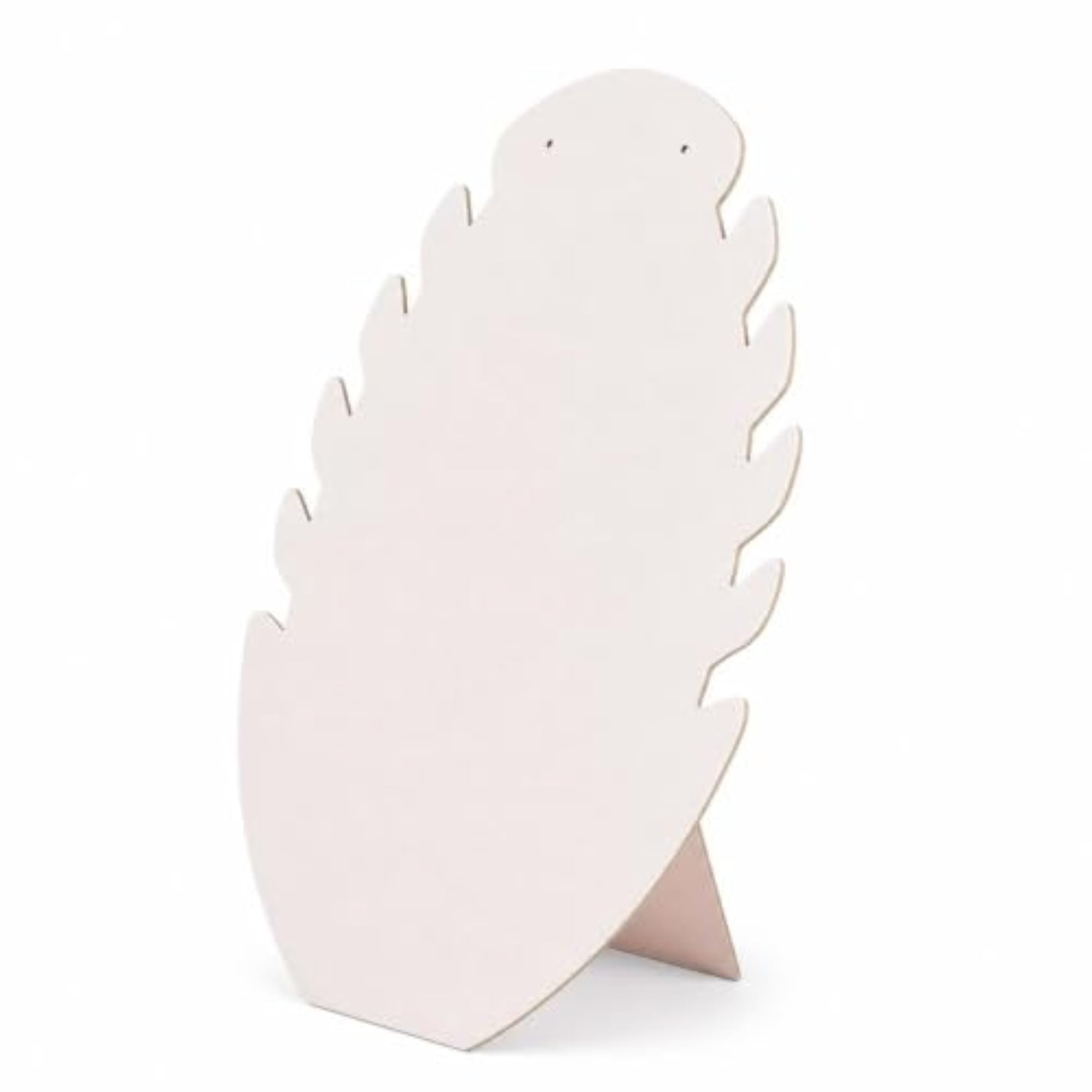 Freestanding Flame-Shaped Necklace Stand, Jewelry Display Board