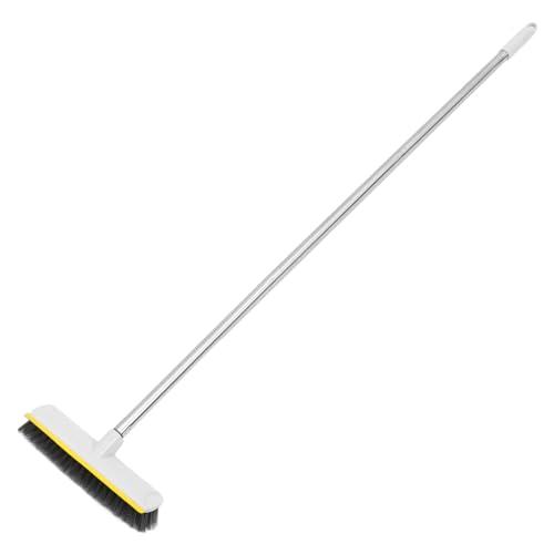 PRETYZOOM Indoor Broom with Long Handle Versatile Hard Bristle Sweeping Brush for Bathroom Kitchen and Home Effortless Removal and High Reach Design Stylish
