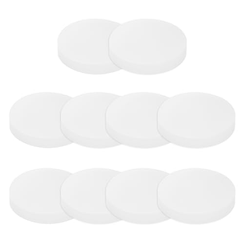 PATIKIL Feste Runde Silikon Gummi Blätter 10 Stück 30mm Außendurchmesser x 5mm Dicke Runde Silikon Dichtung Puffer Pads Für Heimwerker Anti Vibrations Rutsch Dichtung Durchsichtig