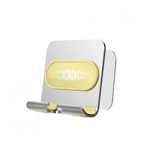 Support mural pour téléphone portable jaune-gris YOMARI pour écouter de la musique