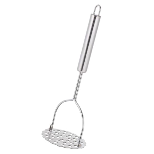 Cabilock Stainless Steel Manual Potato Masher Reusable Kitchen Tool for Effortless Puree of Vegetables and Fruits Ergonomic Handle for Easy Handling for Home and Restaurant Use