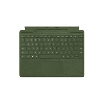 Microsoft Surface Pro Signature Keyboard with Pen Storage for Surface Pro 8, 9, X) (QWERTY Italian) Forest (Refurbished)