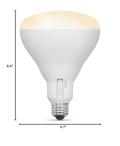 Feit Electric BR40 LED Light Bulb, 150W Equivalent, Dimmable, 5CCT, E26 Medium Base, 90 CRI, 2175 Lumens, Adjustable White, 15.5 Years Lifetime, BR40150DM5CCTCA15K