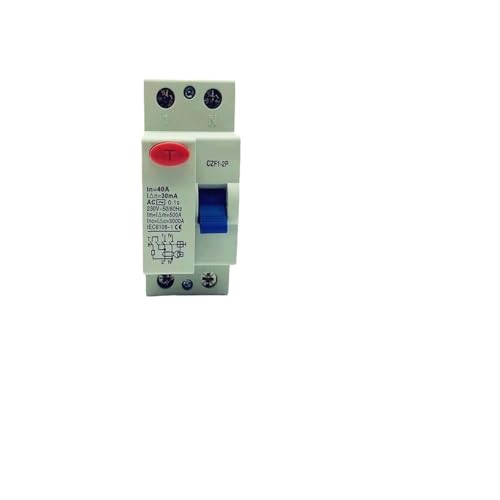 Disjoncteur différentiel 2P 40A 30mA avec parafoudre intégré CZK6