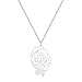 BRIGHTWINST Fashion Peony Charm Pendant Long Chain Garden Flower Necklaces Jewelry For Women Stainless Steel Femme Collier PTPNU02107