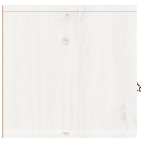 Étagère en pin pour salon et cuisine meuble suspendu blanc lot de 2 - 6