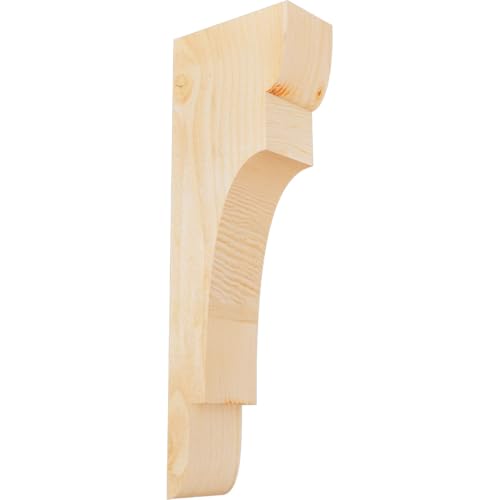 Ekena Millwork COR04X08X24NEB00RDF 4"W x 8"D x 24"H New Brighton Rough Sawn Corbel, Douglas Fir