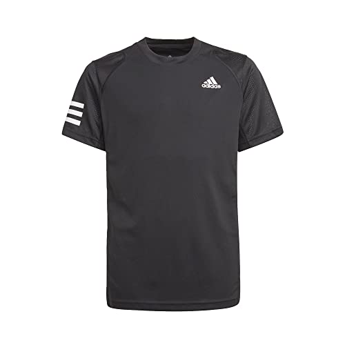 T-shirt Club Tennis 3 bandes adidas garçon avec empiècements mesh