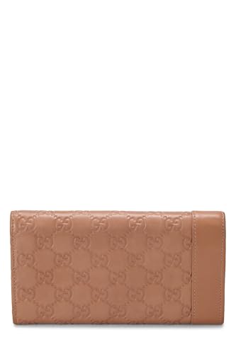 Pre-Loved Pink Guccissima Heartbit Wallet, Pink3