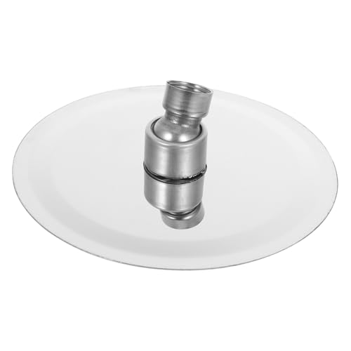DECOMELODY Doccia Pioggia Rotonda in Acciaio Inox Ultra Sottile da Soffione Doccione Anticalcare ad Alta Pressione con Uscita in Silicone Resistente al Design Moderno e Installazione Facile