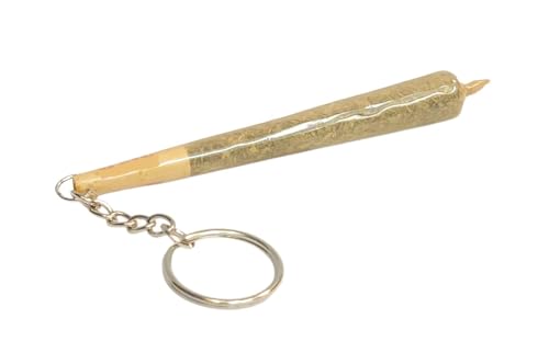 Amazon.com: Faux Doobie Keychain – Fake Joint Keychain | Weed Keychain ...