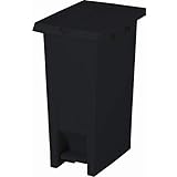 パール金属 キャプテンスタッグ(CAPTAIN STAG) ゴミ箱 ブラック ペダルペール#37 両開き 日本製 UW-1517