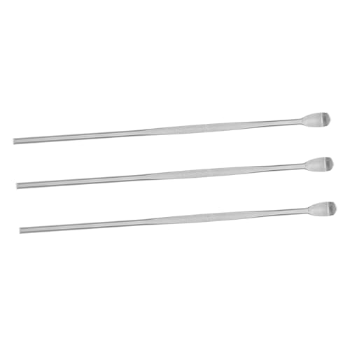 ZUNOXAZ Attrezzo Rimuovi Cera Auricolare in Acciaio Inossidabile 3 Pezzi Set Da 8 Cm Pulitore Cerume Portatile Per Uso Quotidiano e Igiene Orecchie