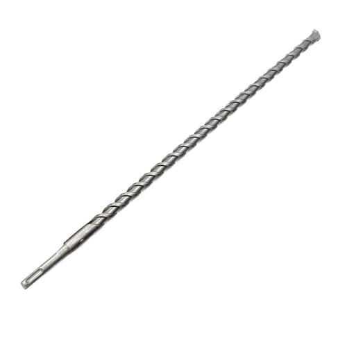 IUBPWMS 1 pièce de foret à percussion SDS Plus de 1000 mm de longueur, foret à béton en tungstène pour brique, pierre, béton (10-32 mm)