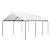 OUTFINE Carport Canopy 12x20 FT Heavy Duty Car Canopy Garage with Removable Sidewalls and Roll-up Ventilated Windows, Tent Stakes x 12, Windproof Ropes x 4, Sandbags x 4 (White (Without Sidewall))