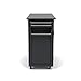 Create-a-Cart Black 4 Door Cabinet Kitchen Cart with Granite Top by Home Styles