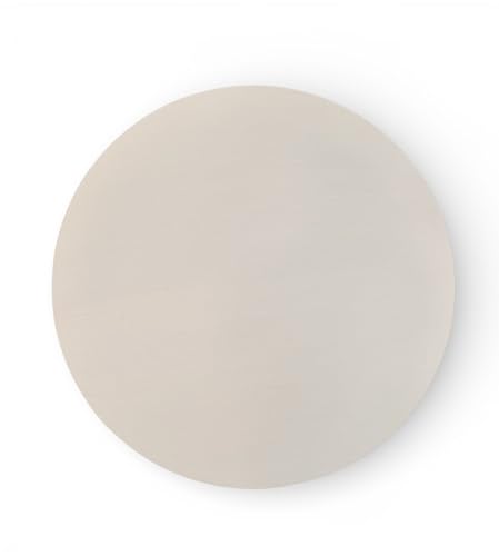 Image of Lime Plaster Round Dining Table 120x120x76 cm || Modern Round Pedestal Dining Table, White Lime Plaster Finish, Contemporary Minimalist Style, Cylindrical Base ||