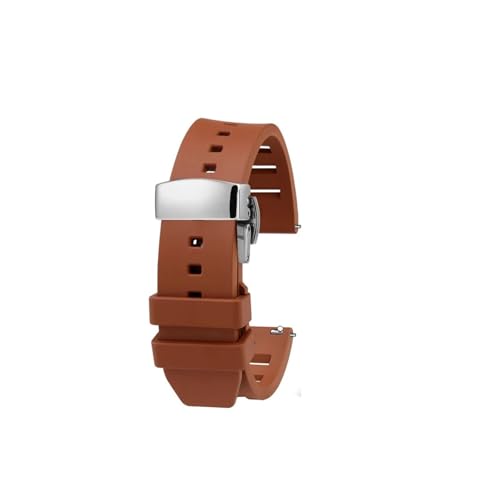 [X] Fit For Huawei WATCH3/4Pro UltimateXgbvGT2/GT3tbfSEHb`XgbvY_CrOEHb`ANZT[ɍœK(Brown silver buckle,20mm)