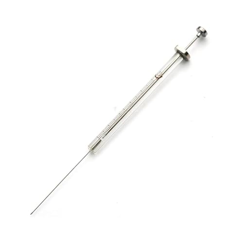 Deschem 100μl Lab Glass Micro Syringe Microliter Trace Injector Sharp Needle Tip Laboratory Glassware