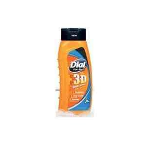 Dial Body Wash -For Men 3D All Day Odor Defender - 16-oz. Bottles (Pack of 3)