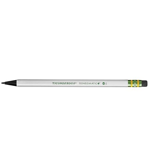 Ticonderoga X99992 Sensematic Mechanical Pencil, 0.7Mm Lead, Silver thumb #1