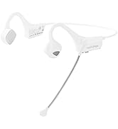 YouthWhisper Bone Conduction Headphones Bluetooth with Microphones, Headset Wireless Computer Com...