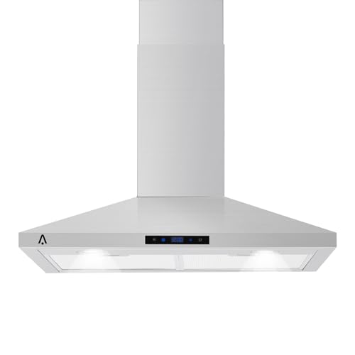 Hotte de cuisine murale 265 CFM avec commande tactile et éclairage LED intégré
