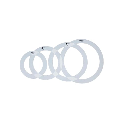 Deevoka 4x Dampening Drum Mute Rings, Drum Mufflers Accs Sturdy Drum Parts Practical Portable Percussion Accessories, 16in 14in 13in 12in