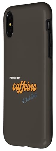 Powered by Caffeine and Chalk Dust - Funny Bouldering Gift Case for iPhone X/XS