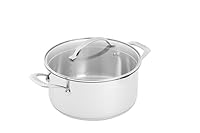 Scanpan STS Stainless Steel Dutch Oven, 24cm / 4.8 Litre, All Cooktops Including Induction, Oven Safe, Dishwasher Safe